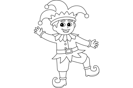 Coloriage Arlequin03 – 10doigts.fr