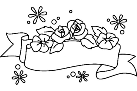 Coloriage Banderole 01 – 10doigts.fr