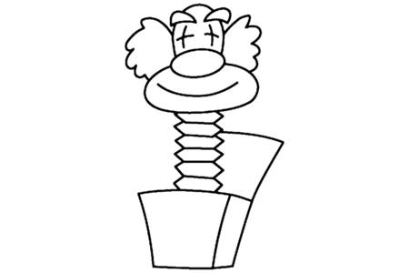 Coloriage Bonhomme rigolo 02 – 10doigts.fr