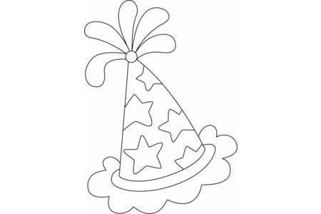 Coloriage Chapeau de fête 02 – 10doigts.fr