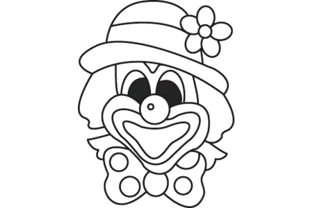 Coloriage Clown 01 – 10doigts.fr