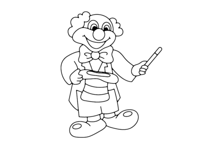 Coloriage Clown 03 – 10doigts.fr