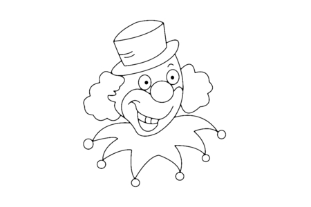 Coloriage Clown 05 – 10doigts.fr