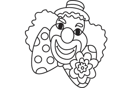 Coloriage Clown 08 – 10doigts.fr