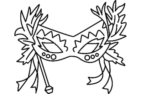Coloriage Masque 01 – 10doigts.fr