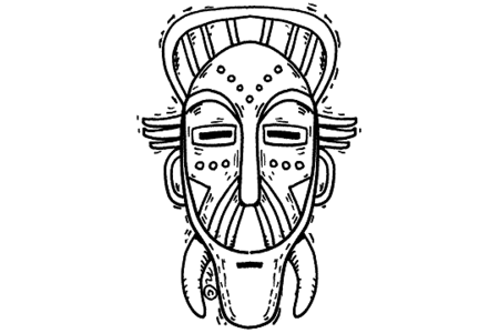 Coloriage Masque 07 – 10doigts.fr