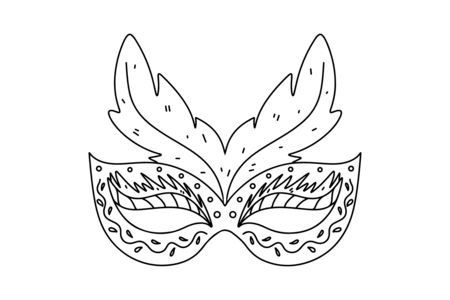 Coloriage Masque 16 – 10doigts.fr