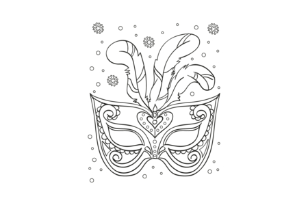 Coloriage Masque 18 – 10doigts.fr