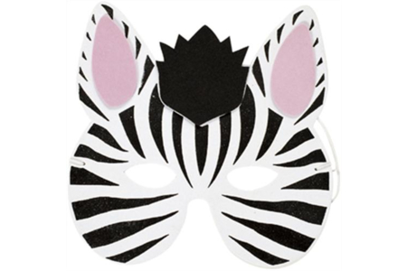 Coloriage Masque zèbre – 10doigts.fr