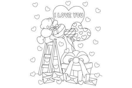 Coloriage Fête des mères 06 – 10doigts.fr