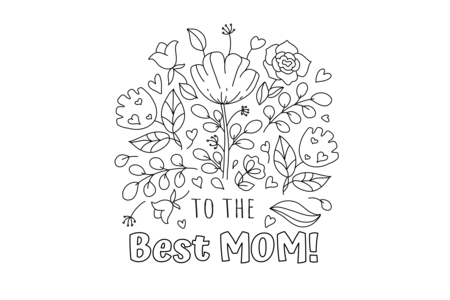 Coloriage Fête des mères 07 – 10doigts.fr