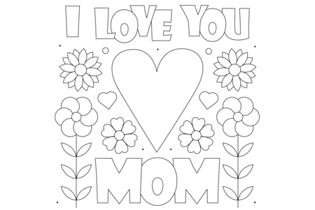 Coloriage Fête des mères 13 – 10doigts.fr