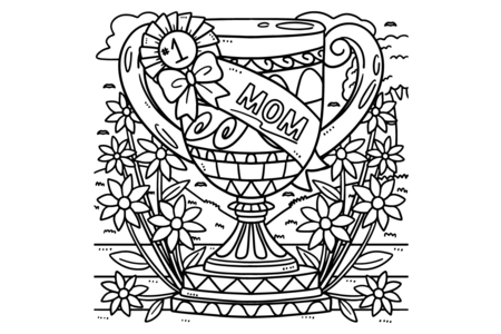 Coloriage Fête des mères 17 – 10doigts.fr