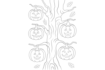 Coloriage Halloween 73 – 10doigts.fr