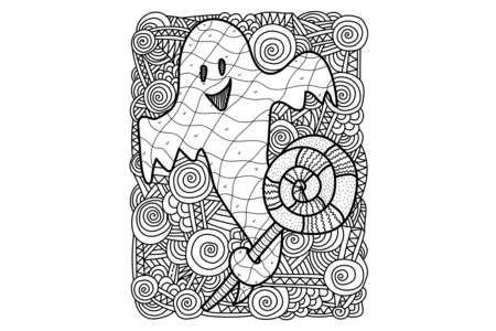 Coloriage Halloween 74 – 10doigts.fr