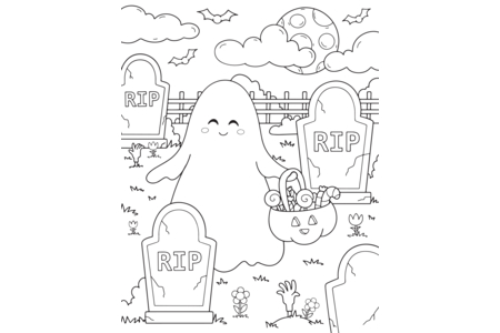 Coloriage Halloween 78 – 10doigts.fr