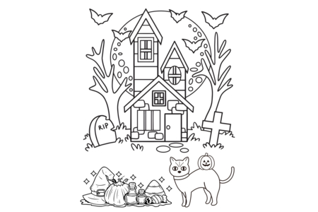 Coloriage Halloween 83 – 10doigts.fr