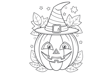 Coloriage Halloween 88 – 10doigts.fr