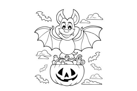 Coloriage Halloween31 – 10doigts.fr