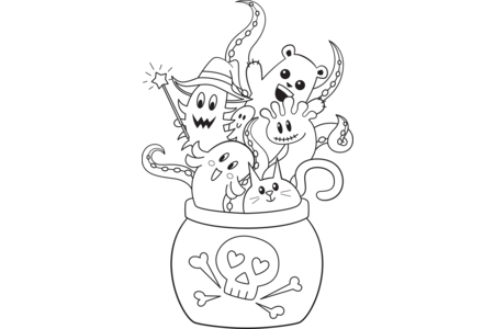 Coloriage Halloween4 – 10doigts.fr