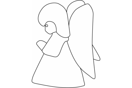 Coloriage Angelot 07 – 10doigts.fr