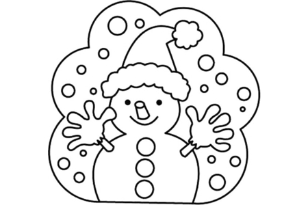 Coloriage Bonhomme de neige 27 – 10doigts.fr
