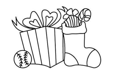 Coloriage Bottes de Noël 02 – 10doigts.fr