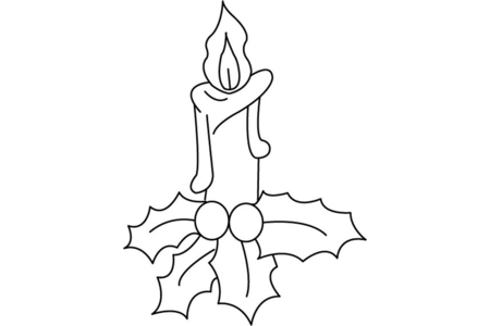 Coloriage Bougies 02 – 10doigts.fr