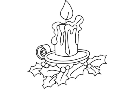 Coloriage Bougies 03 – 10doigts.fr
