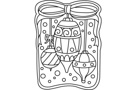Coloriage Boules de Noël 02 – 10doigts.fr