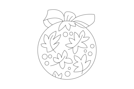 Coloriage Boules de Noël 10 – 10doigts.fr