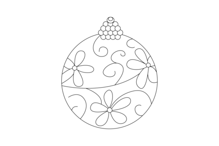 Coloriage Boules de Noël 11 – 10doigts.fr