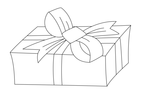 Coloriage Cadeau 07 – 10doigts.fr