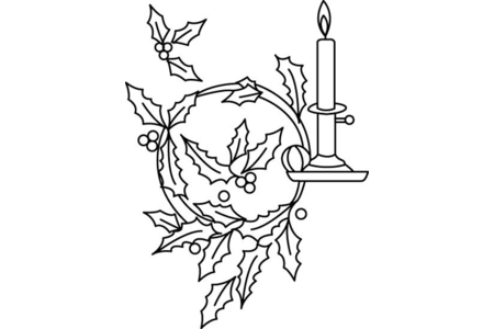 Coloriage Houx 04 – 10doigts.fr