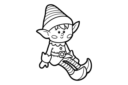 Coloriage Lutin05 – 10doigts.fr
