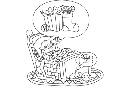 Coloriage Noël 15 – 10doigts.fr