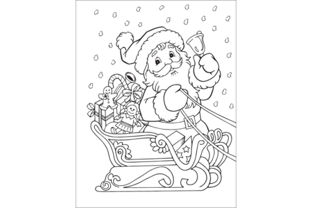 Coloriage Noel 37 – 10doigts.fr