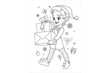 Coloriage Noel 48 – 10doigts.fr
