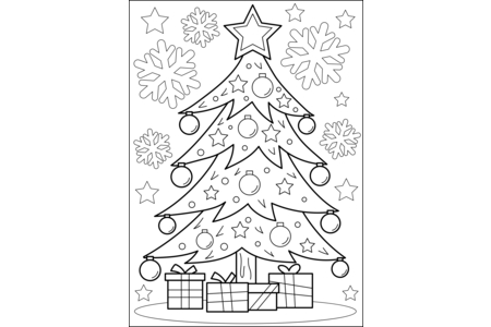 Coloriage Noel 54 – 10doigts.fr