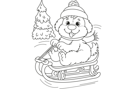 Coloriage Noel 58 – 10doigts.fr