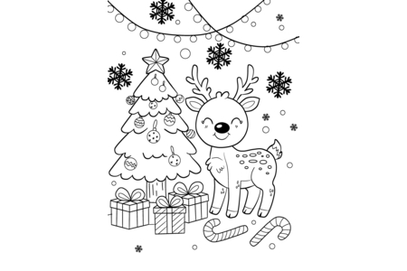 Coloriage Noel 65 – 10doigts.fr