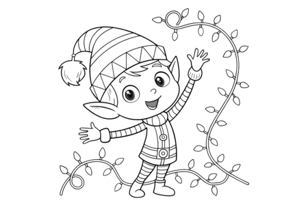 Coloriage Noel 66 – 10doigts.fr