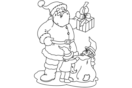 Coloriage Noel23 – 10doigts.fr