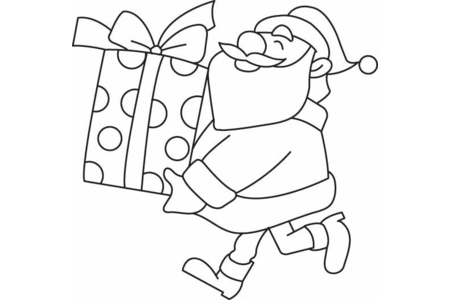 Coloriage Père Noël 01 – 10doigts.fr