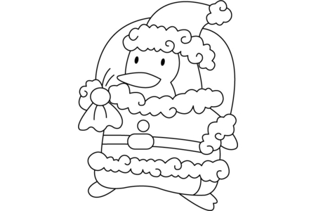 Coloriage Père Noël 02 – 10doigts.fr