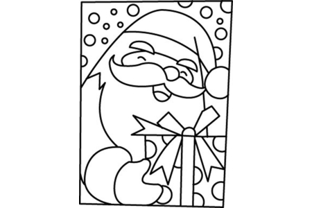 Coloriage Père Noël 10 – 10doigts.fr