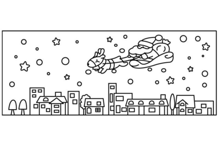 Coloriage Père Noël 21 – 10doigts.fr