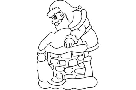 Coloriage Père Noël 23 – 10doigts.fr