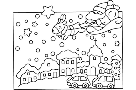 Coloriage Père Noël 27 – 10doigts.fr