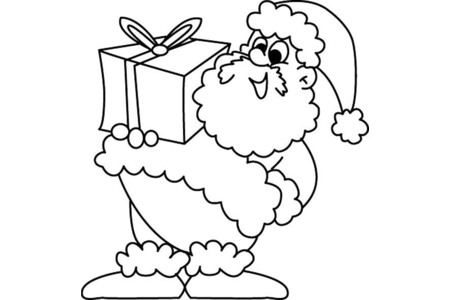 Coloriage Père Noël 36 – 10doigts.fr